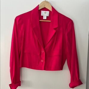 House of Harlow 1960 Vibrant Pink Cropped  Blazer